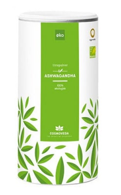 Cosmoveda Ashwagandha Pulver er et naturligt kosttilskud, der indeholder ren Ashwagandha-rod i pulverform. Ashwagandha er en urt, der har været brugt i ayurvedisk medicin i århundreder og er kendt for sine potentielle sundhedsmæssige fordele. Pulveret sigter mod at mindske stress, øge energien og fremme det generelle velvære. Ashwagandha betragtes som en adaptogen, der kan hjælpe med at regulere kroppens reaktion på stress og forbedre mentalt og fysisk velvære. Det kan blandes i drikkevarer eller fødevarer for nem indtagelse.